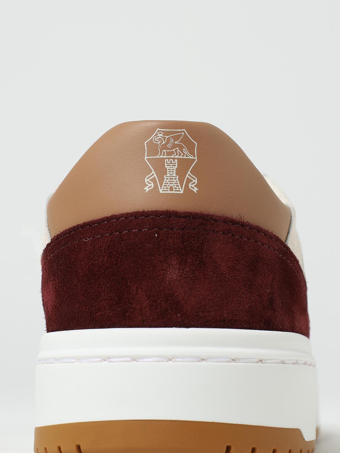 BRUNELLO CUCINELLI SNEAKERS: Sneakers Brunello Cucinelli in pelle a grana, Bordeaux - Img 4