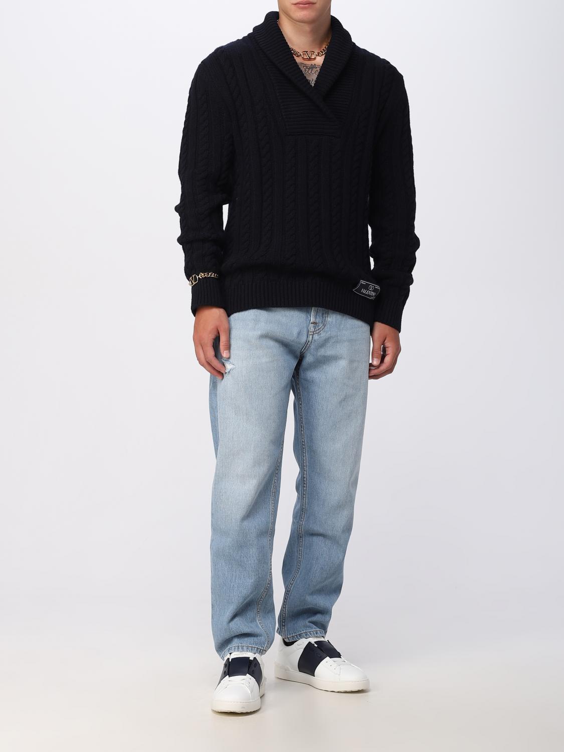 VALENTINO JERSEY: Jersey hombre Valentino, Azul Marino - Img 2