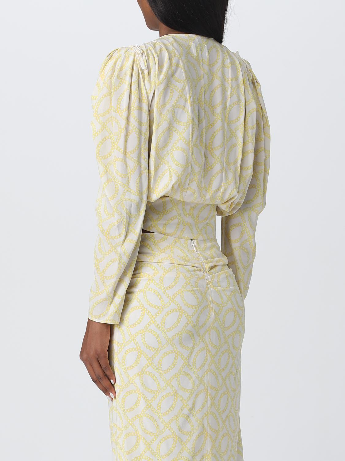 ISABEL MARANT TOP: Isabel Marant top in printed cotton, Beige - Img 3