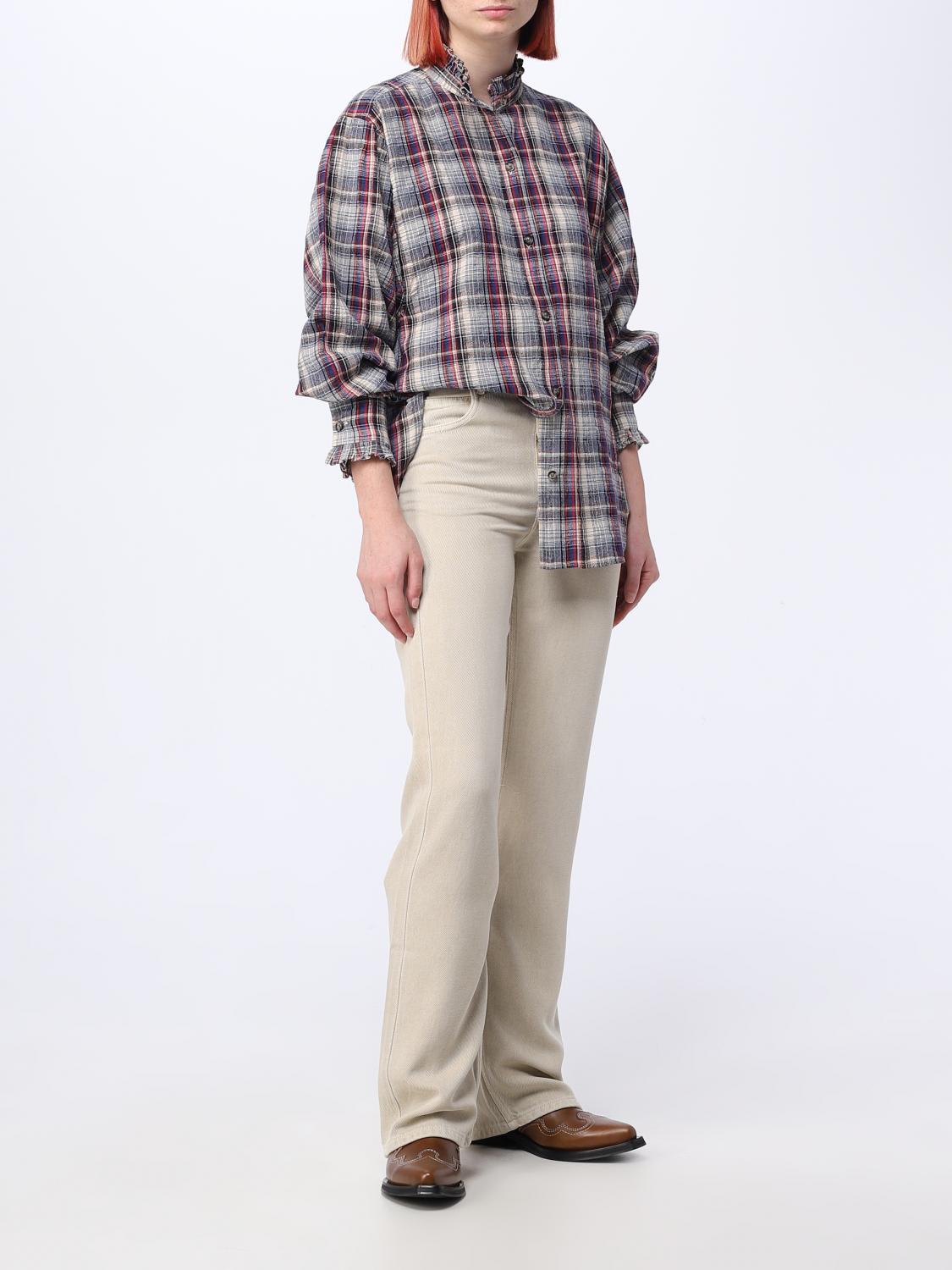 ISABEL MARANT ETOILE CAMISA: Camisa mujer Isabel Marant Etoile, Azul Oscuro - Img 2
