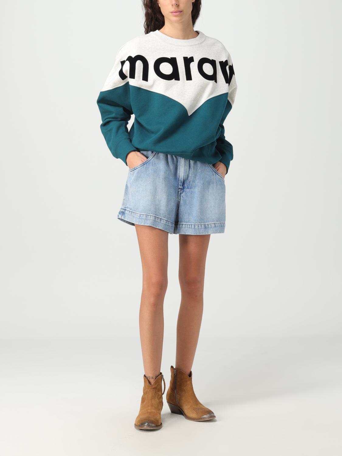 ISABEL MARANT ETOILE SWEATSHIRT: Pullover damen Isabel Marant Etoile, Hellblau - Img 2