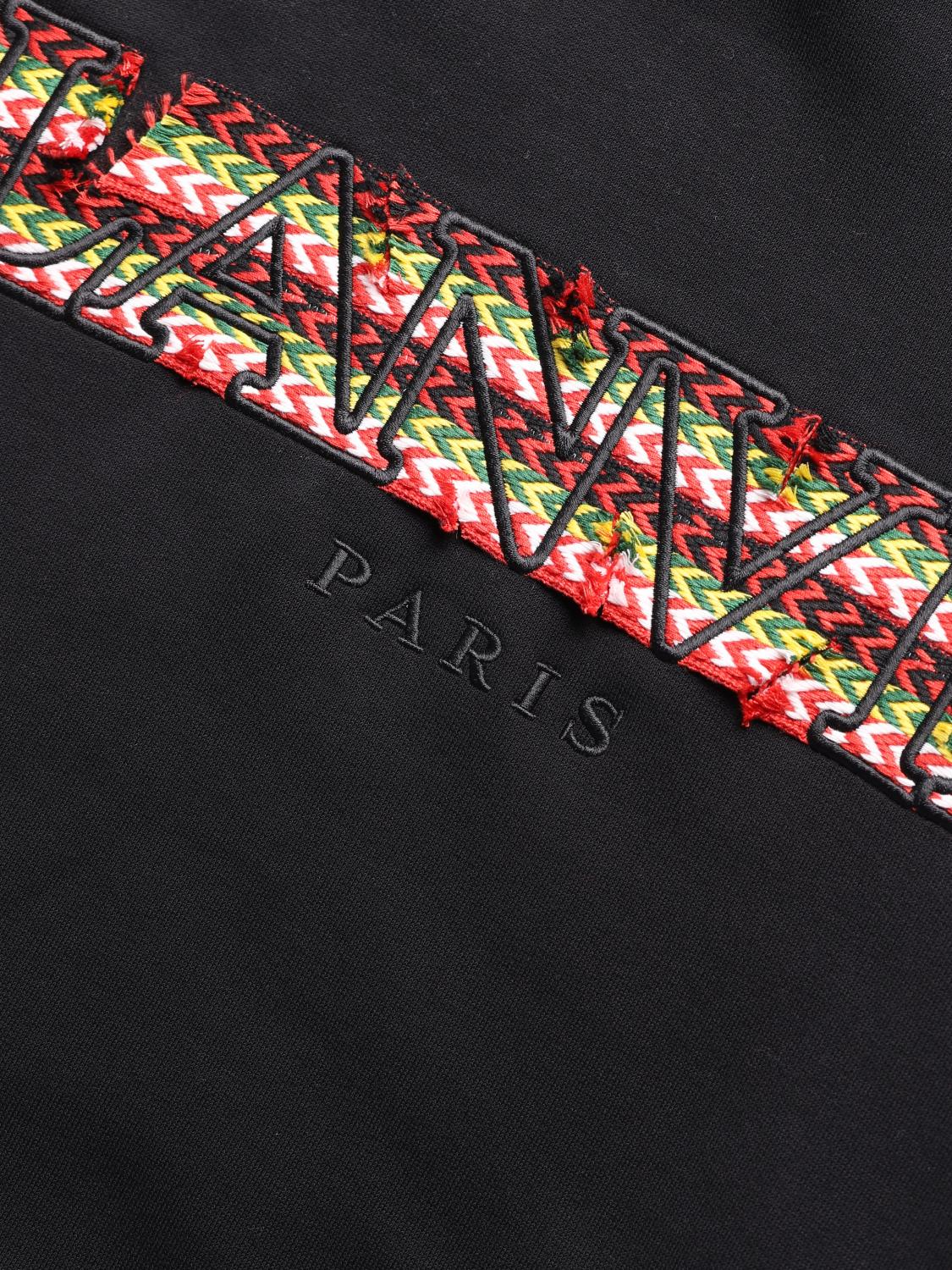 LANVIN 卫衣: 卫衣 男士 Lanvin, 黑色 - Img 4