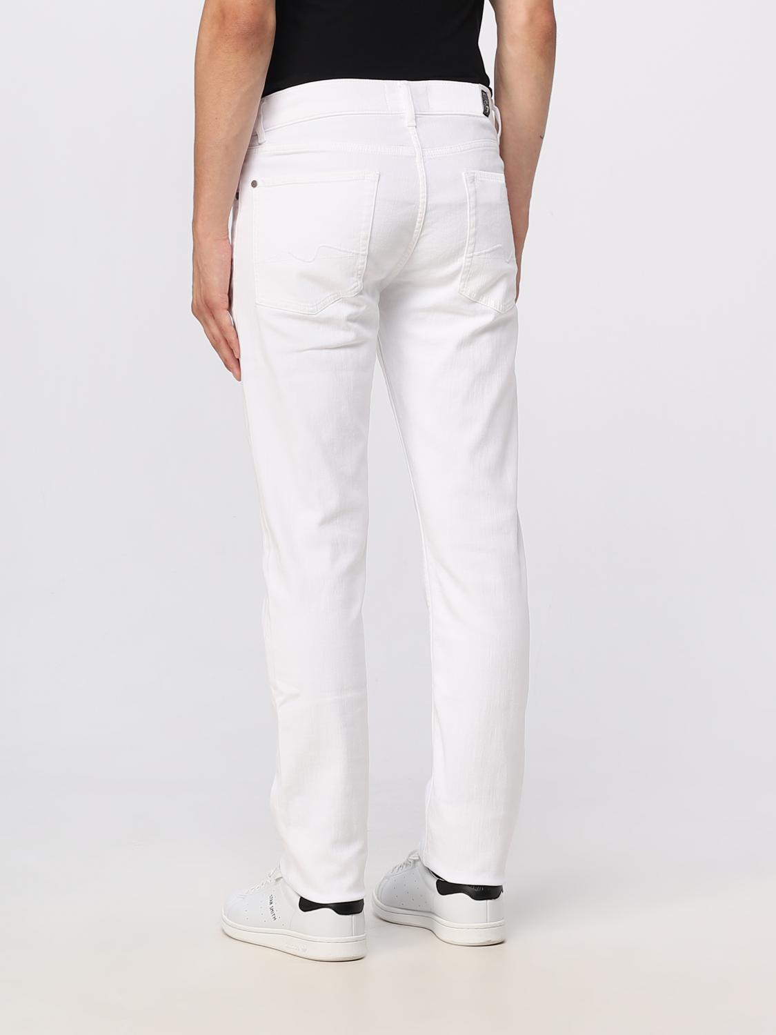 7 FOR ALL MANKIND JEANS: Jeans hombre 7 For All Mankind, Blanco - Img 2