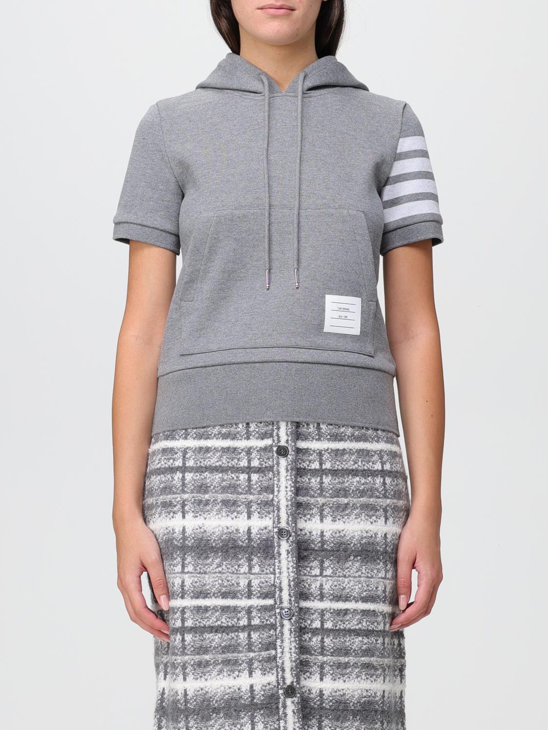 THOM BROWNE SUDADERA: Jersey mujer Thom Browne, Gris - Img 1