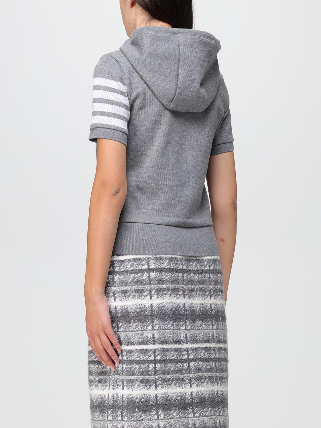 THOM BROWNE SUDADERA: Jersey mujer Thom Browne, Gris - Img 3