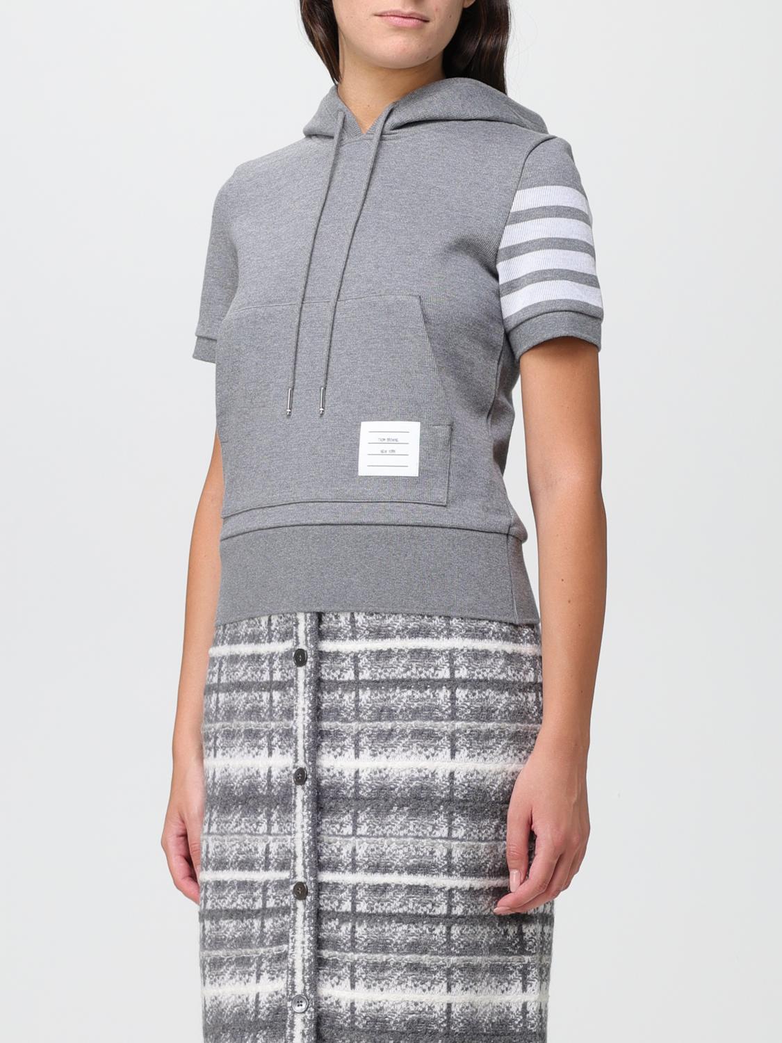 THOM BROWNE SUDADERA: Jersey mujer Thom Browne, Gris - Img 4