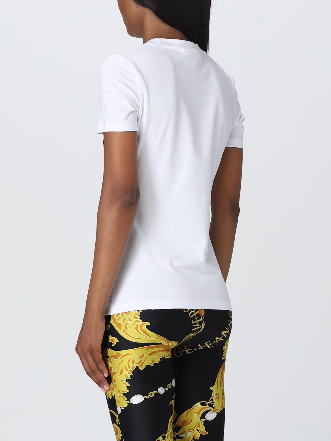 VERSACE JEANS COUTURE T-SHIRT: Versace Jeans Couture cotton t-shirt, White - Img 2