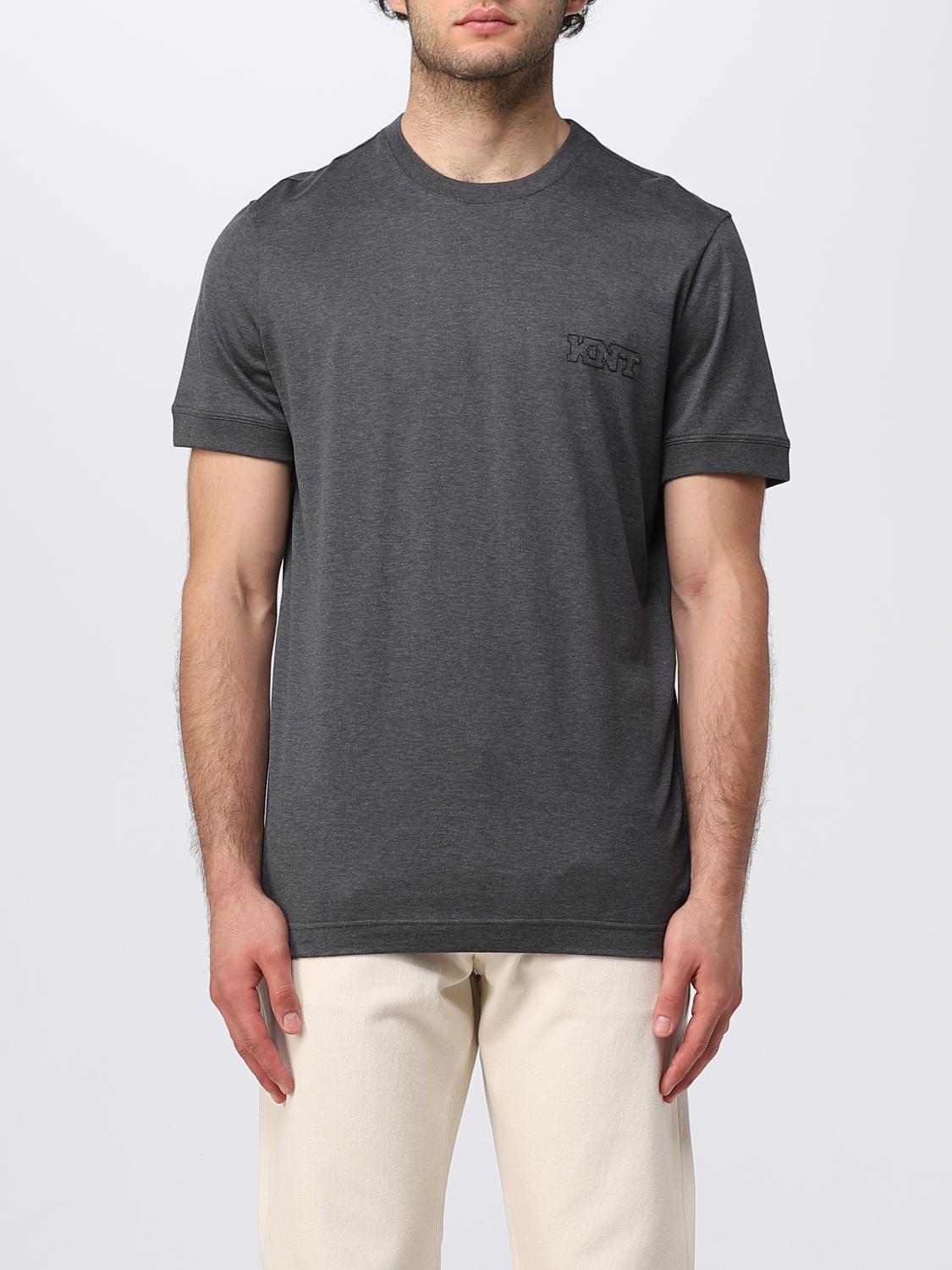 Tシャツ・カットソー KITON Men T Shirts UMM041902003 Grey KITON: T-shirt men - Grey | Kiton t-shirt UMM041902003