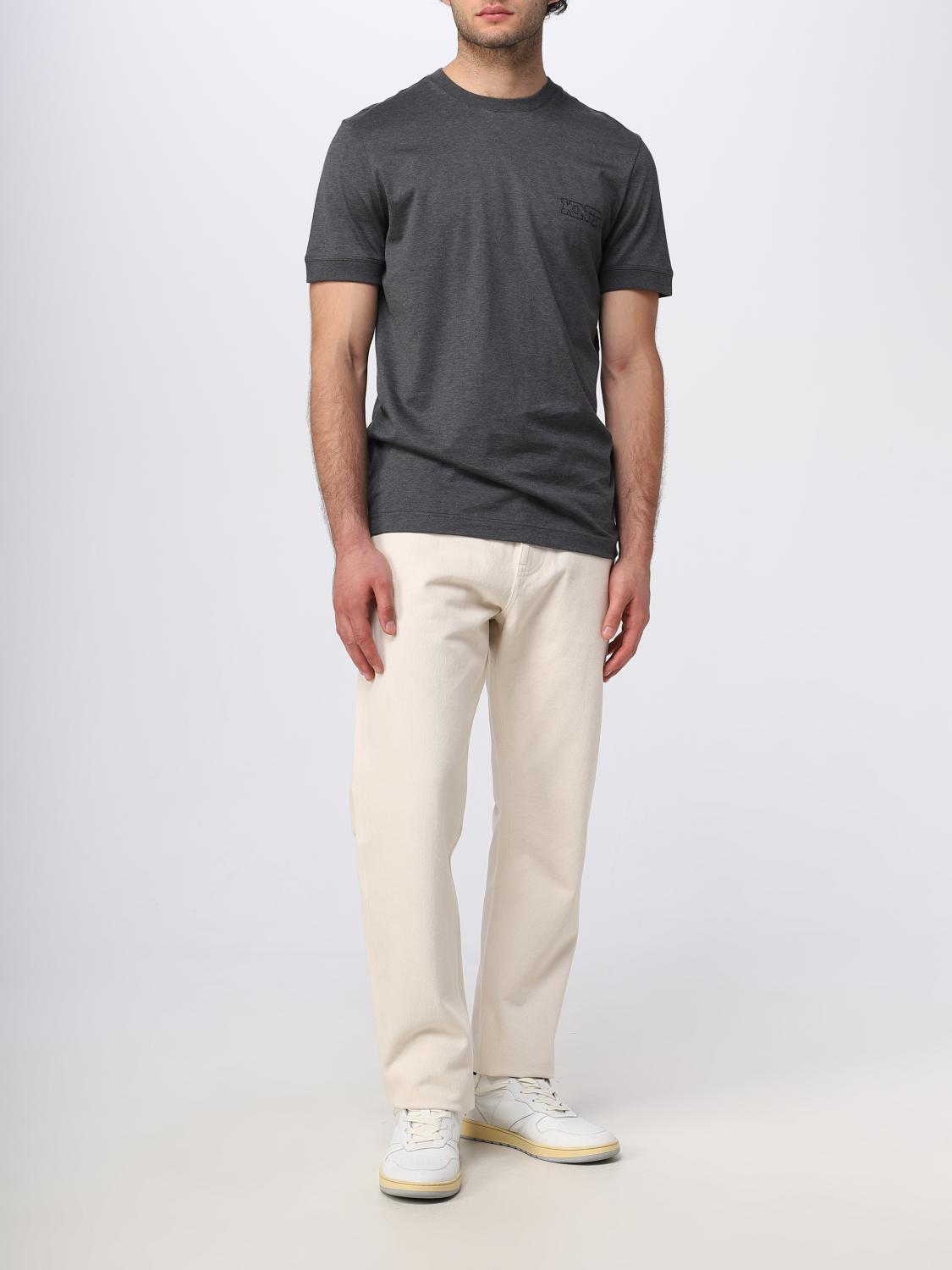KITON: T-shirt men - Grey | Kiton t-shirt UMM041902003
