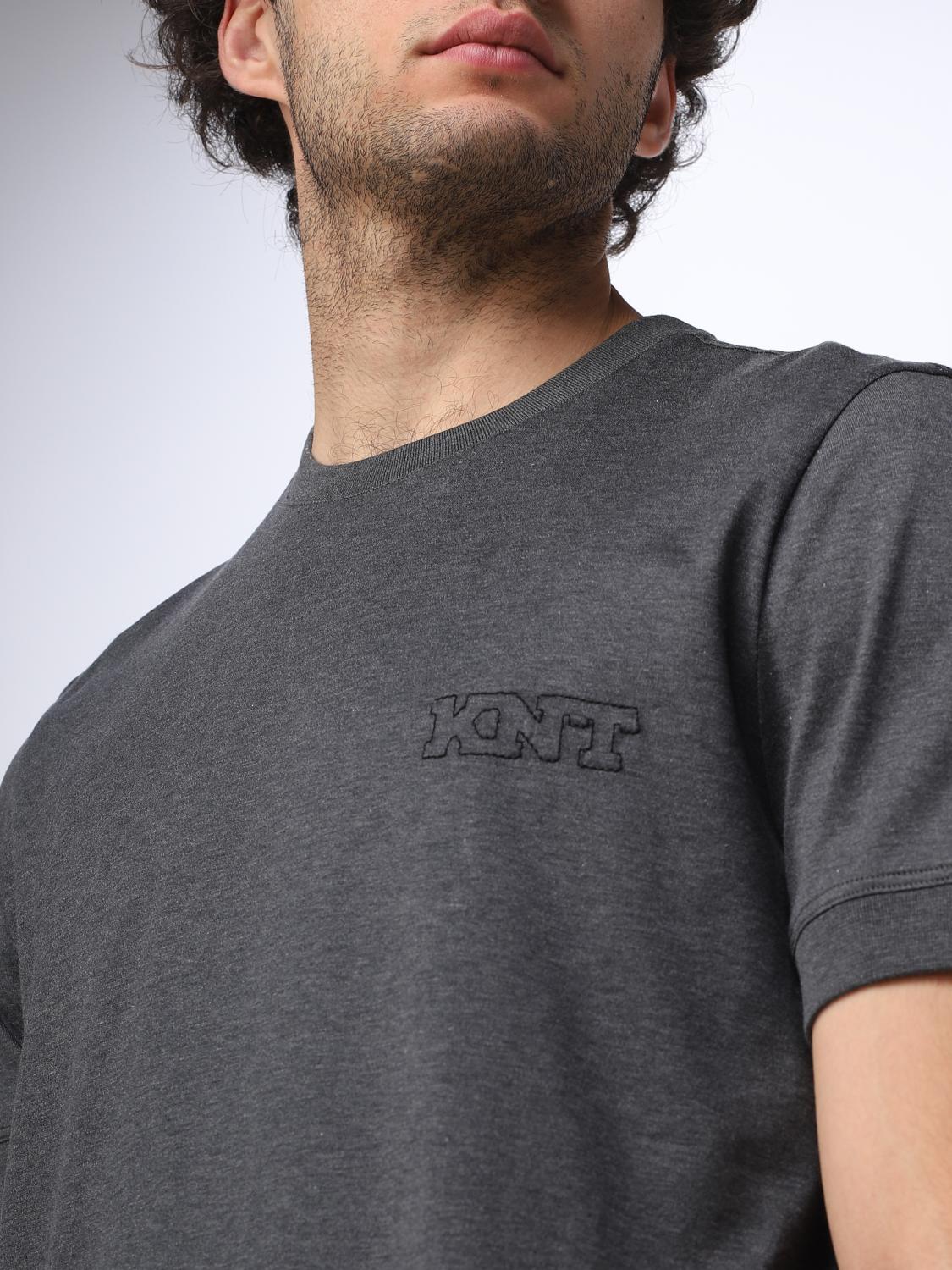 Tシャツ・カットソー KITON Men T Shirts UMM041902003 Grey Kiton T-Shirt - Grey - Men | UMM04190200302 | thebs.com