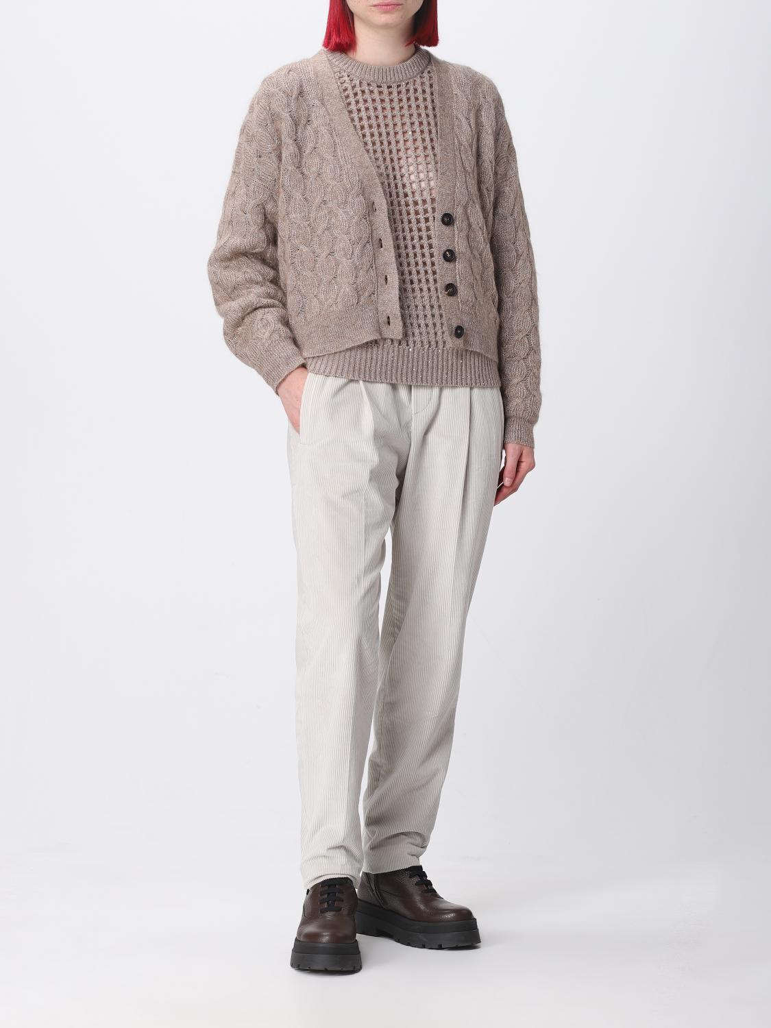 Brunello Cucinelli Sparkling Net sweater in wool and cashmere