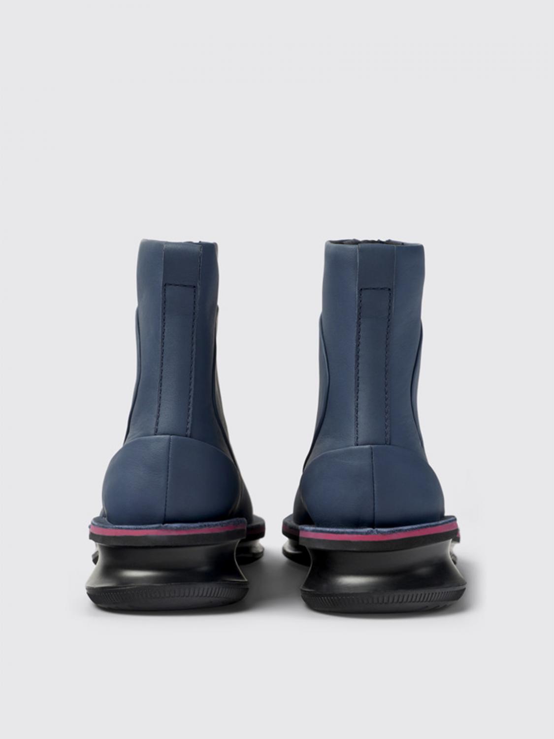 CAMPER STIVALI: Sitvaletto Rolling Michelin Camper in pelle, Blue - Img 4