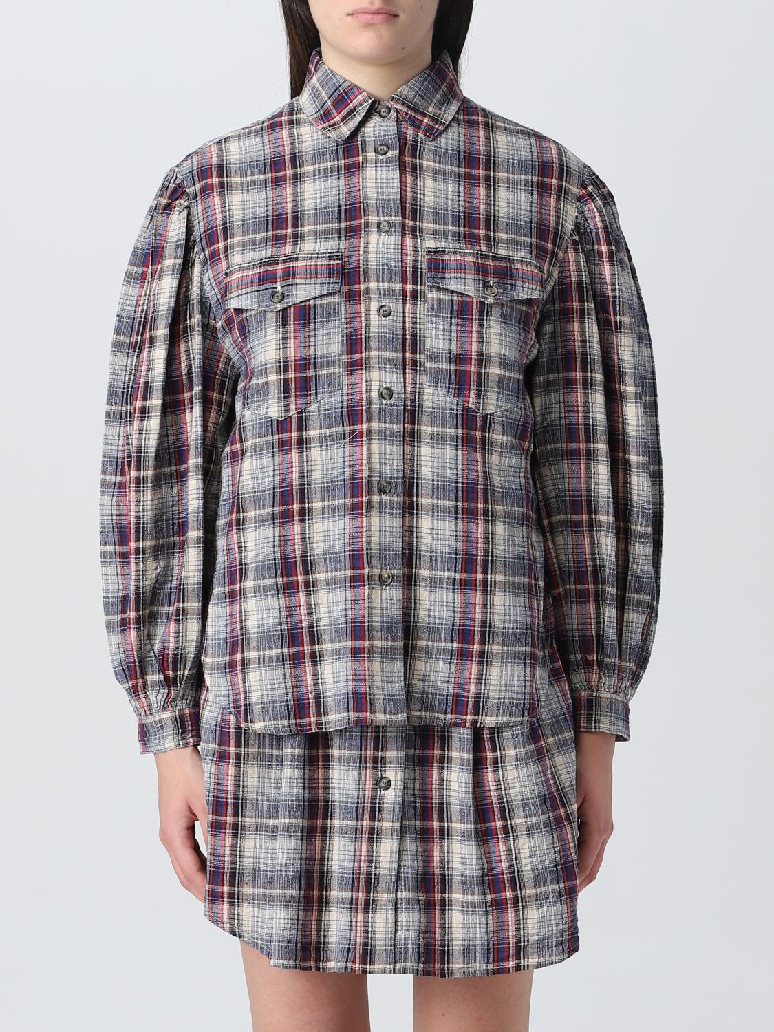 ISABEL MARANT ETOILE CAMISA: Camisa mujer Isabel Marant Etoile, Azul Oscuro - Img 1