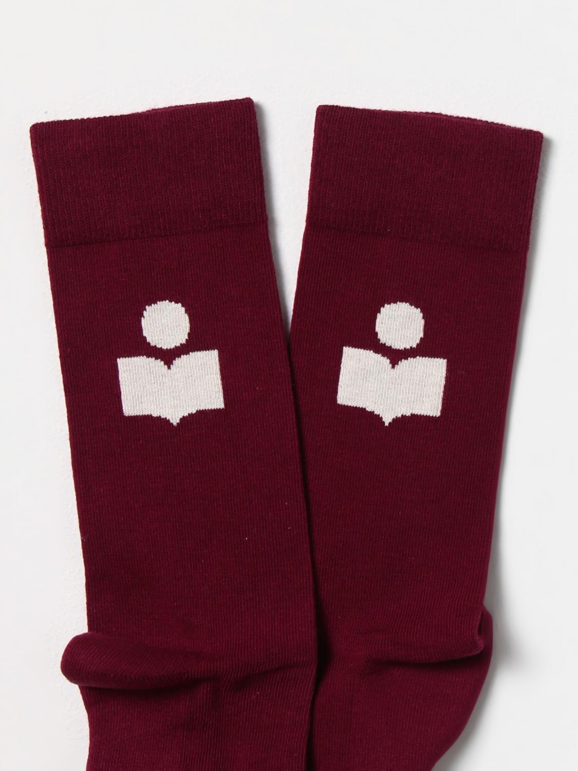 ISABEL MARANT CALCETINES: Lencería mujer Isabel Marant, Granate - Img 2