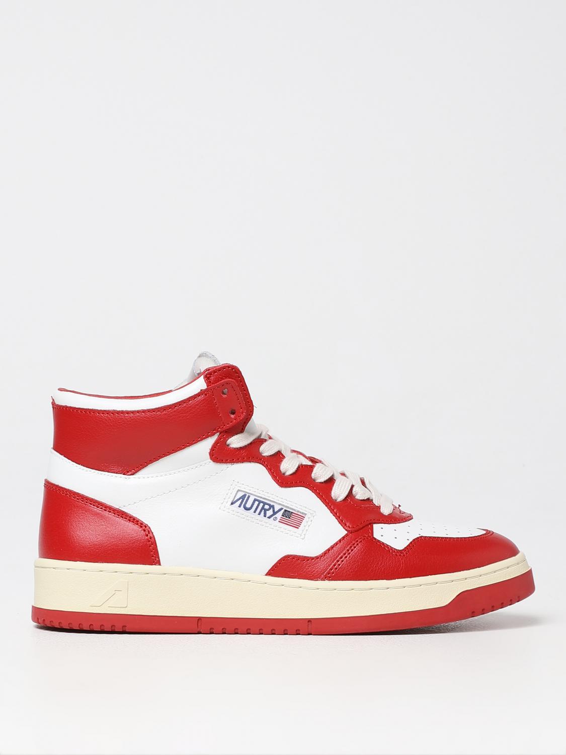 AUTRY SNEAKERS: Medalist Autry leather sneakers, Red - Img 1