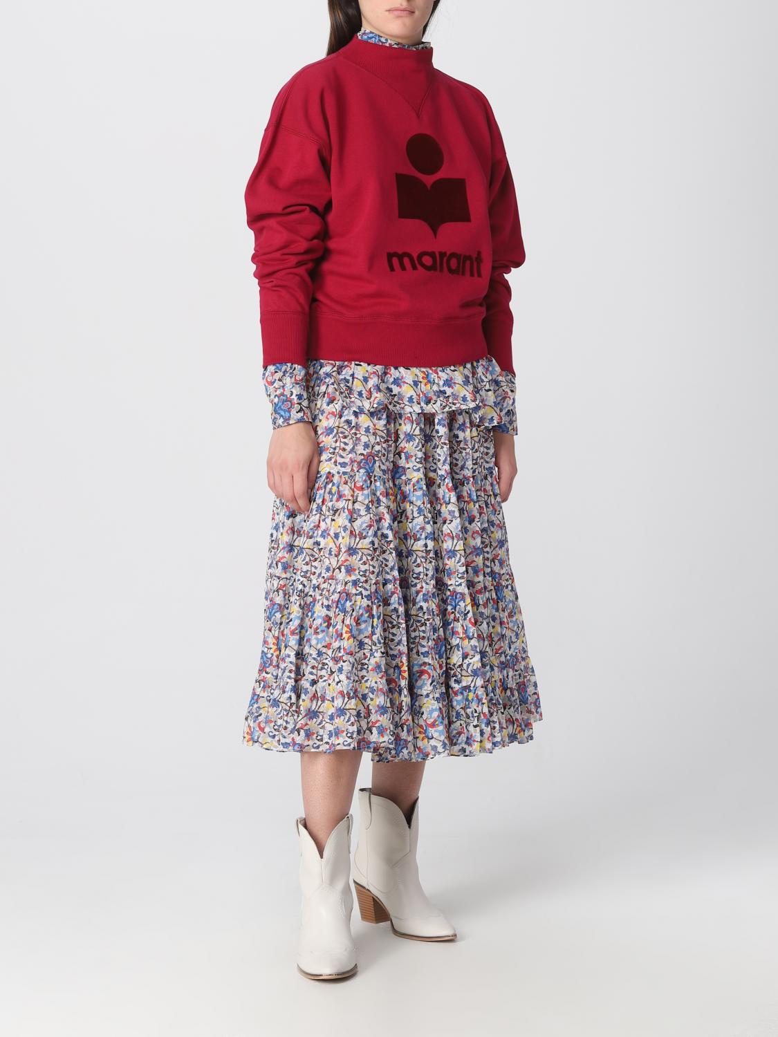 ISABEL MARANT ETOILE SUDADERA: Sudadera mujer Isabel Marant Etoile, Rojo - Img 2
