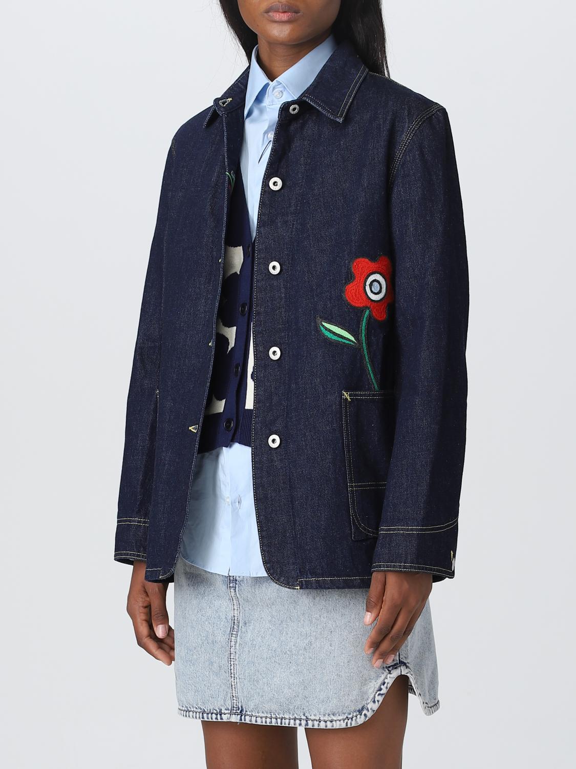 Kenzo Rue Vivienne denim blazer - Blue | FD62DV2436B1 | GIGLIO.COM