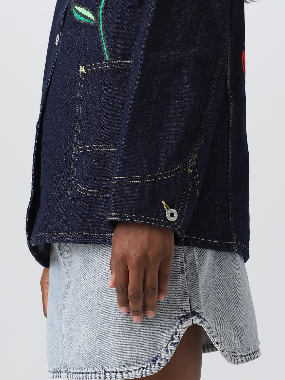 Kenzo Rue Vivienne denim blazer - Blue | FD62DV2436B1 | GIGLIO.COM