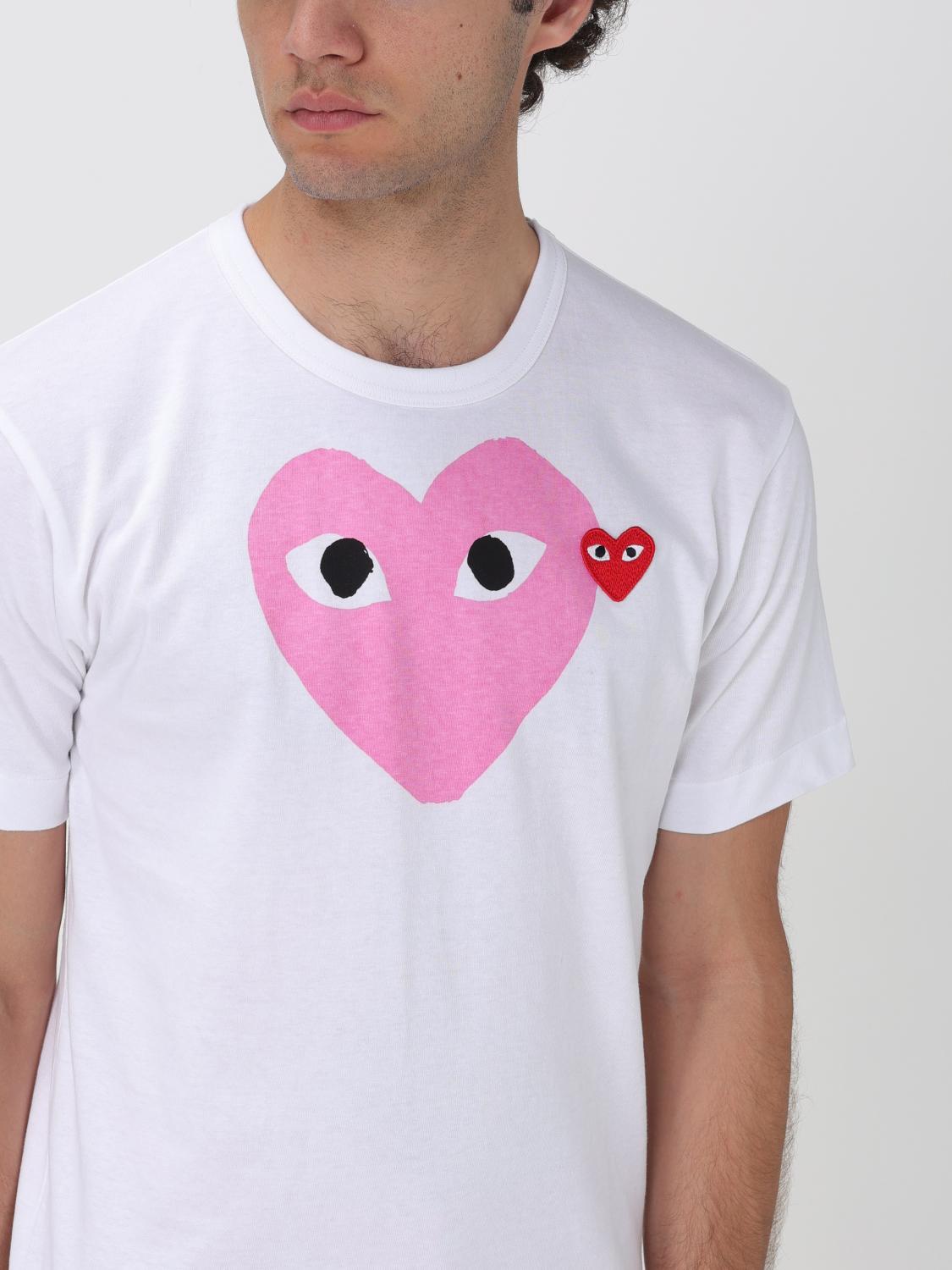 Comme Des Garçons Play ハートプリント Tシャツ | ピンク