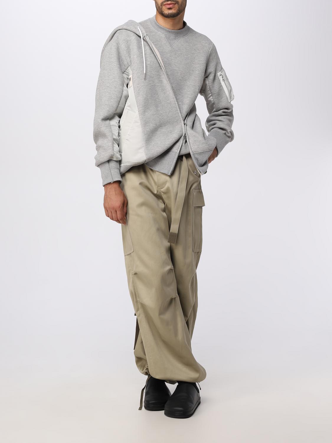 SACAI SUDADERA: Sudadera hombre Sacai, Gris - Img 2