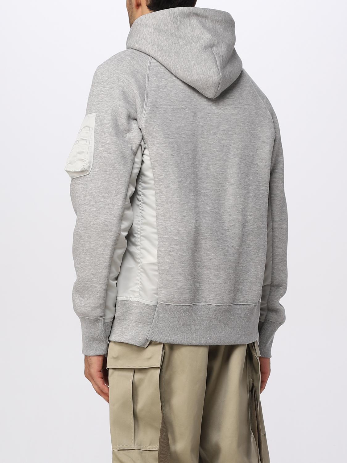 SACAI SUDADERA: Sudadera hombre Sacai, Gris - Img 3