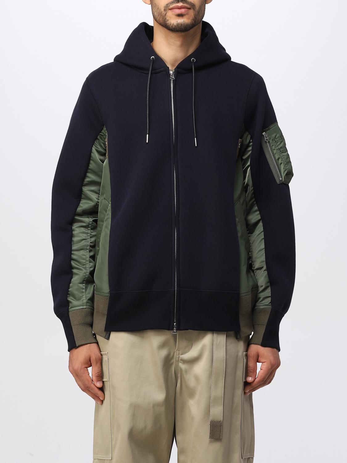 SACAI SWEATSHIRT: Sweatshirt men Sacai, Navy - Img 1