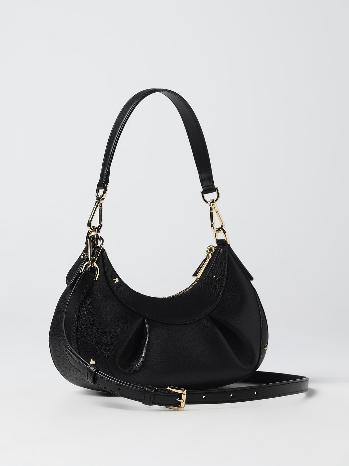 MICHAEL KORS BORSA A SPALLA: Borsa Enzo Michael Kors in pelle, Nero - Img 2