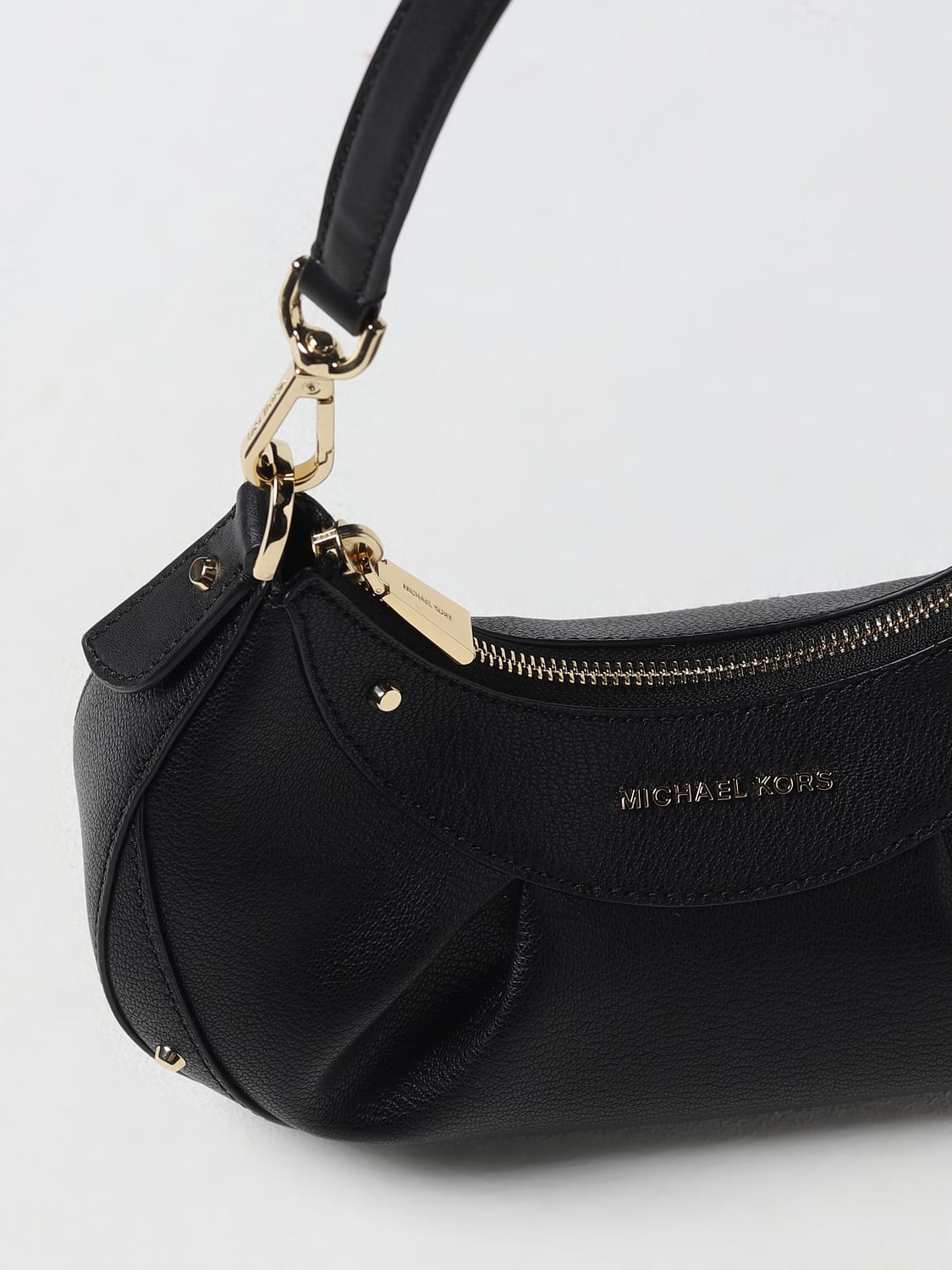 MICHAEL KORS BORSA A SPALLA: Borsa Enzo Michael Kors in pelle, Nero - Img 3