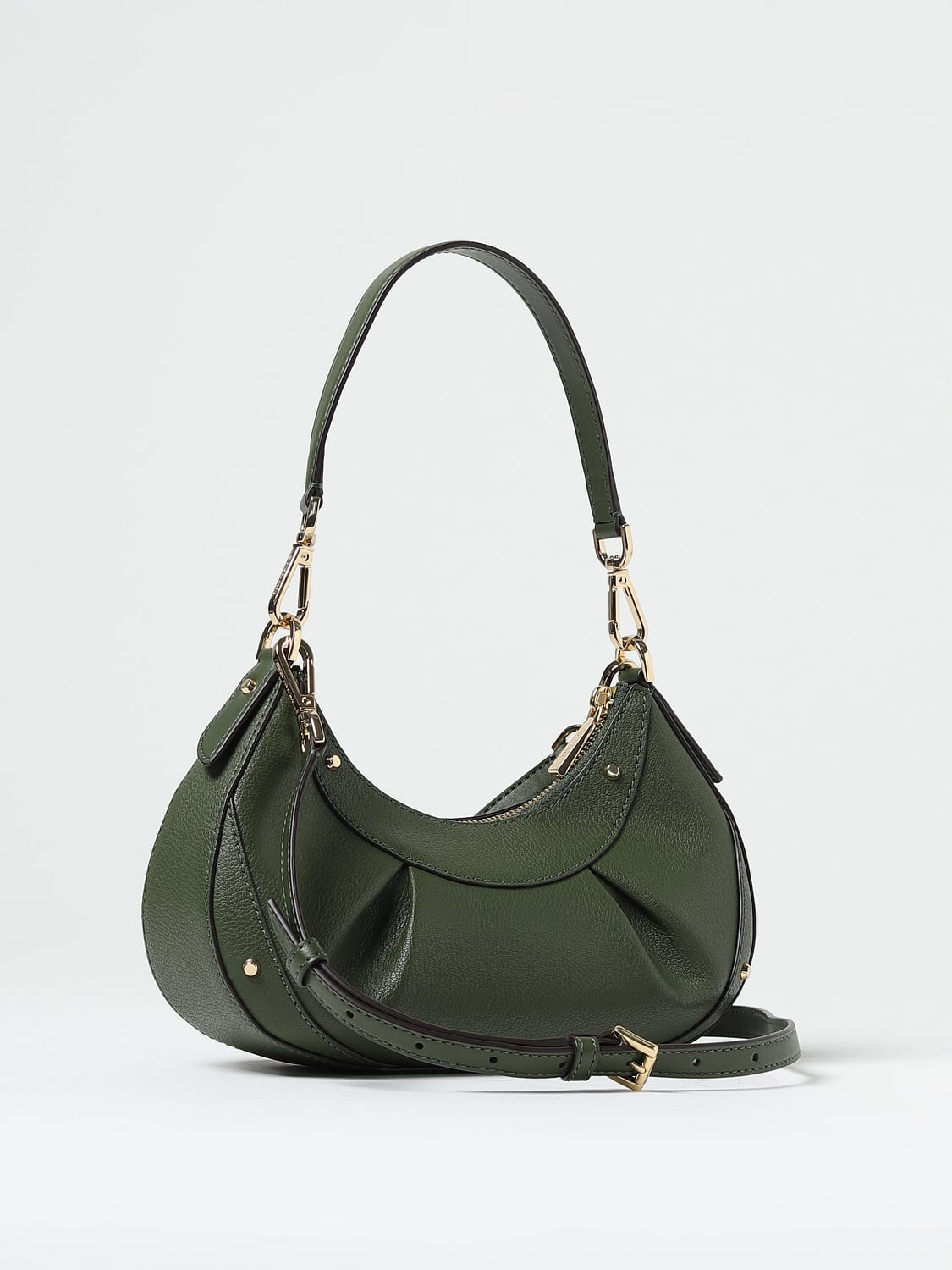 MICHAEL KORS BORSA A SPALLA: Borsa Enzo Michael Kors in pelle, Verde - Img 2