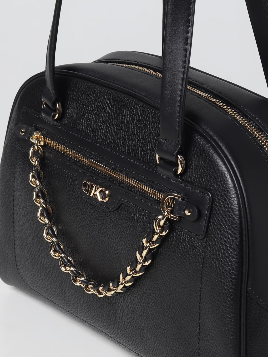 MICHAEL KORS BORSA A SPALLA: Borsa Williamsburg Michael Kors in pelle a grana, Nero - Img 3