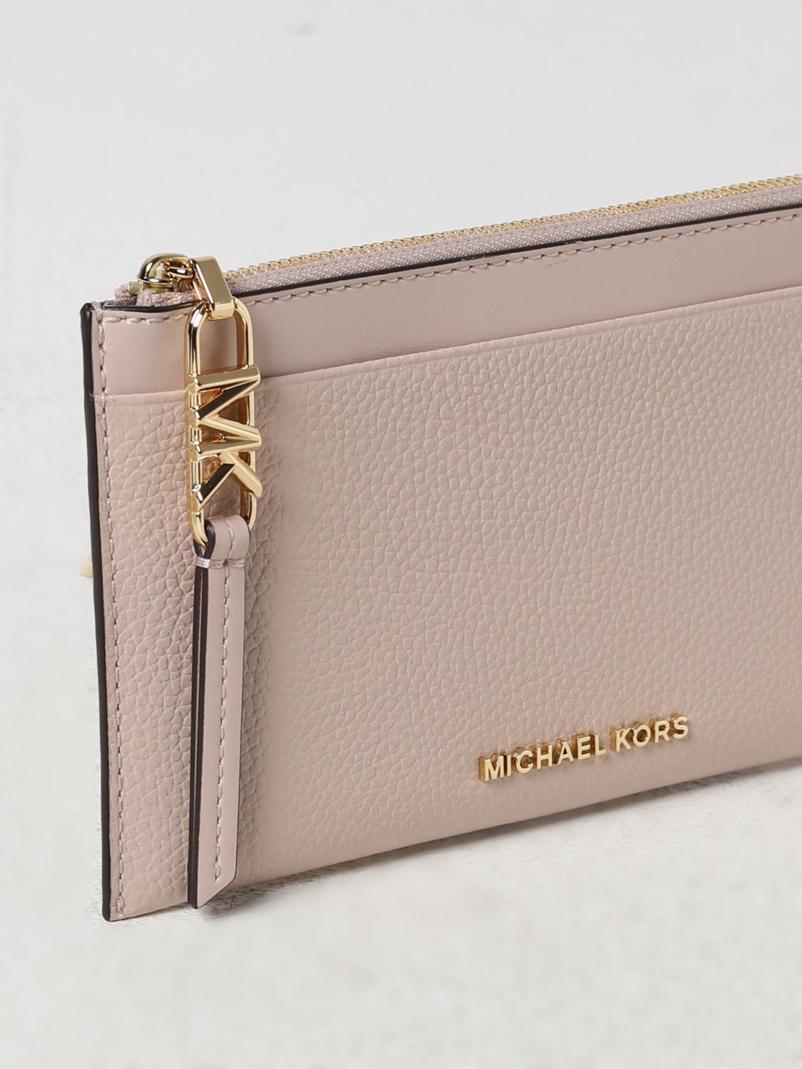 Michael Kors Outlet: Empire credit card holder in leather