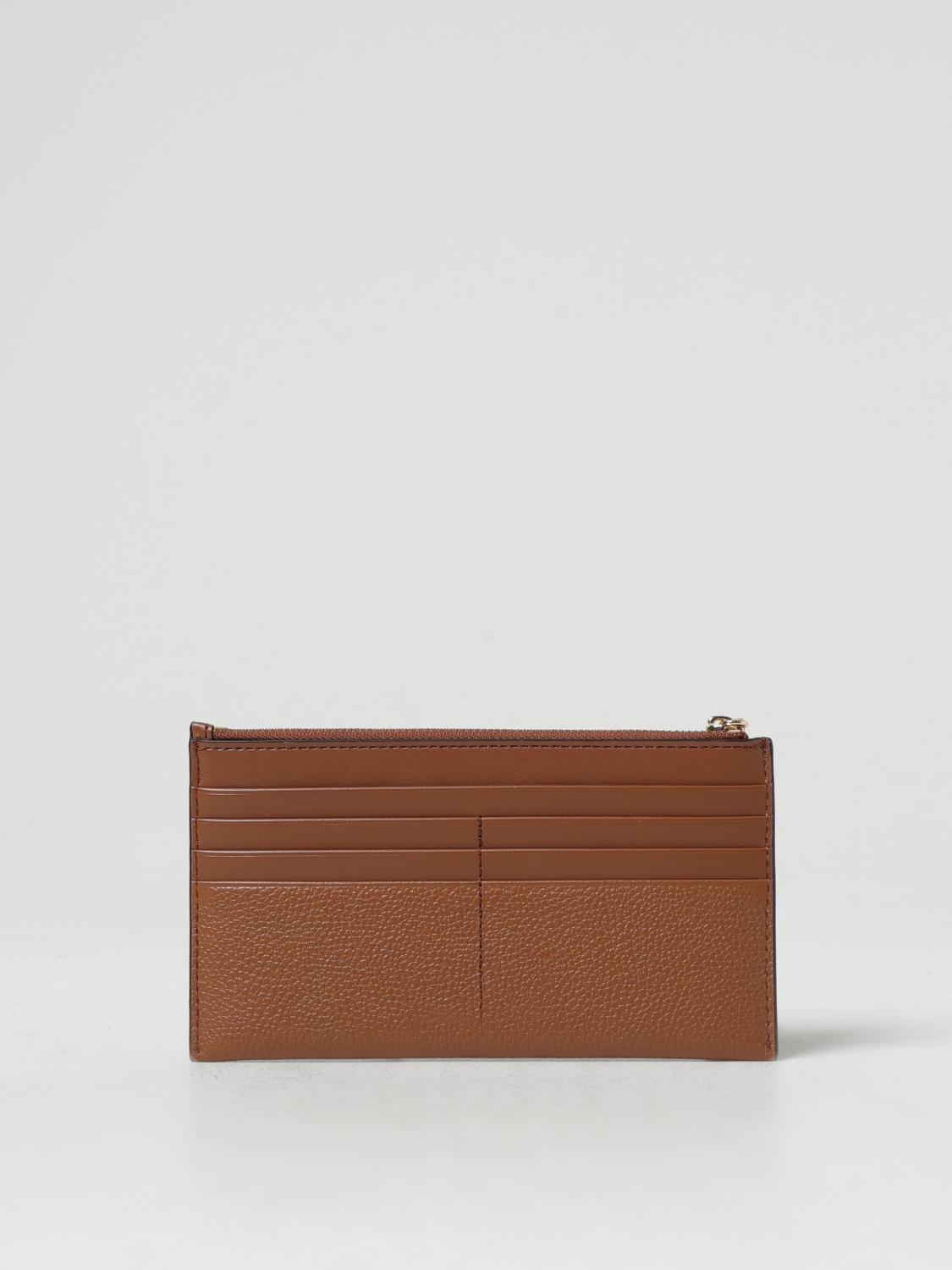 MICHAEL KORS WALLET: Michael Kors Empire credit card holder in leather, Brown - Img 2