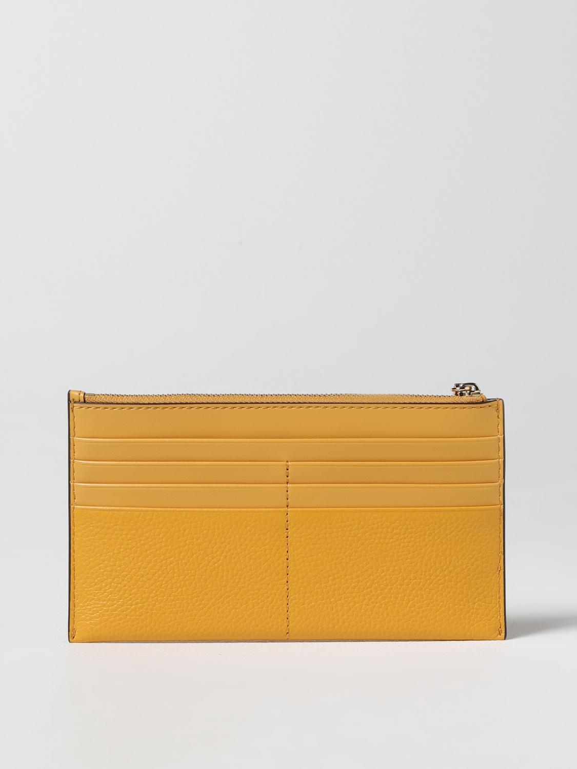 MICHAEL KORS WALLET: Michael Kors Empire credit card holder in leather, Gold - Img 2