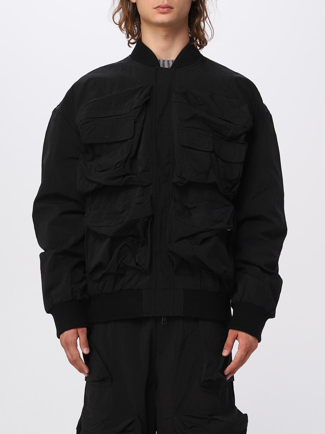 DIESEL: bomber jacket in nylon - Black | Diesel jacket