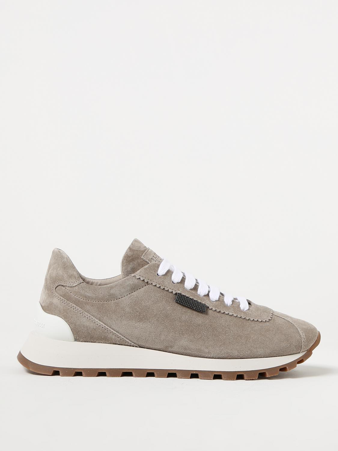 BRUNELLO CUCINELLI BASKETS: Baskets femme Brunello Cucinelli, Blanc - Img 1