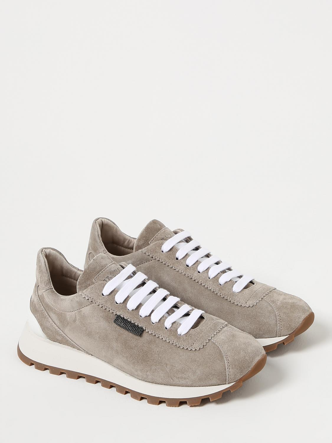 BRUNELLO CUCINELLI BASKETS: Baskets femme Brunello Cucinelli, Blanc - Img 2