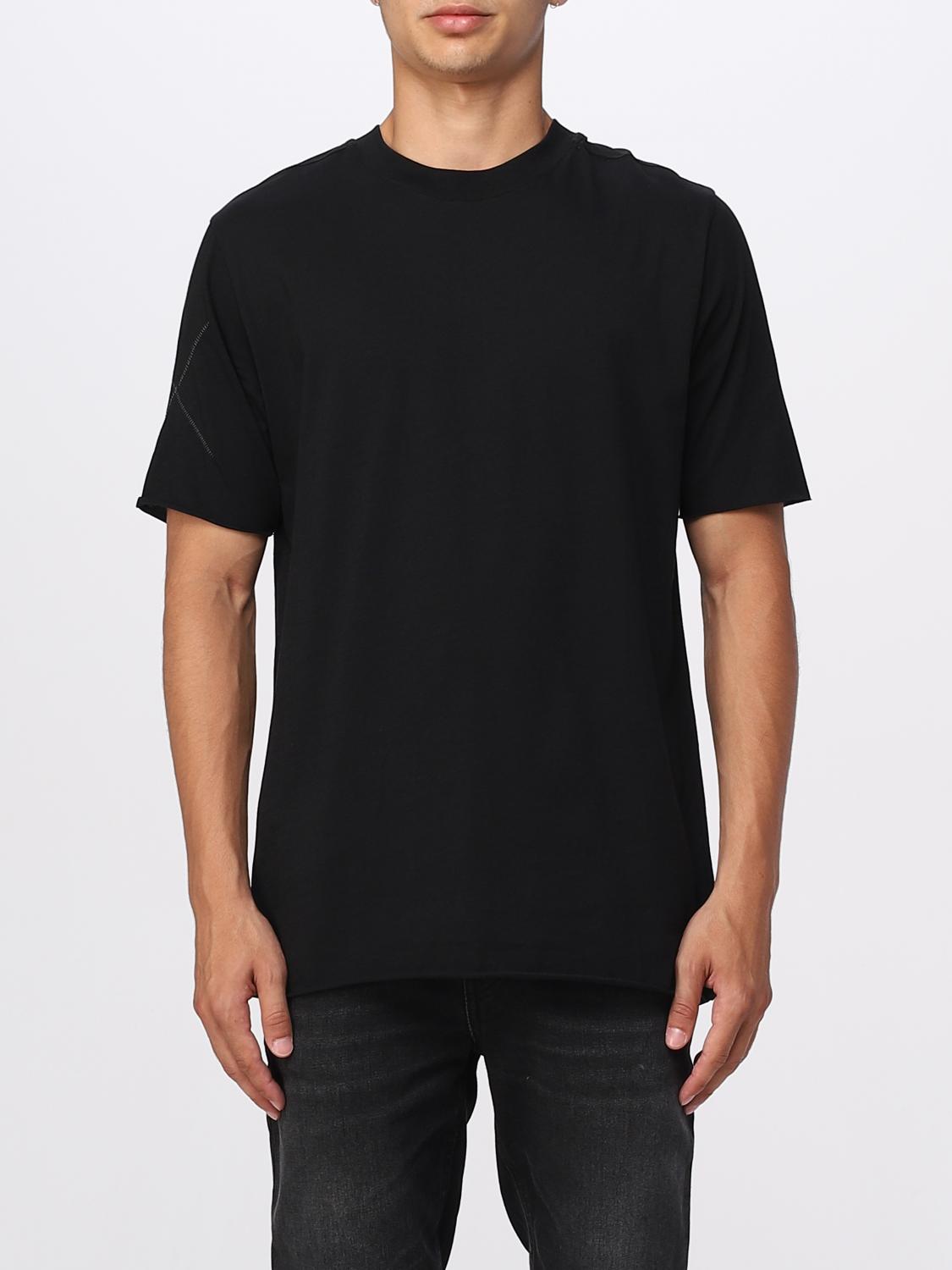 Stone Island Maglia uomo in cotone biologico grezzo a maglia rasata - Nero
