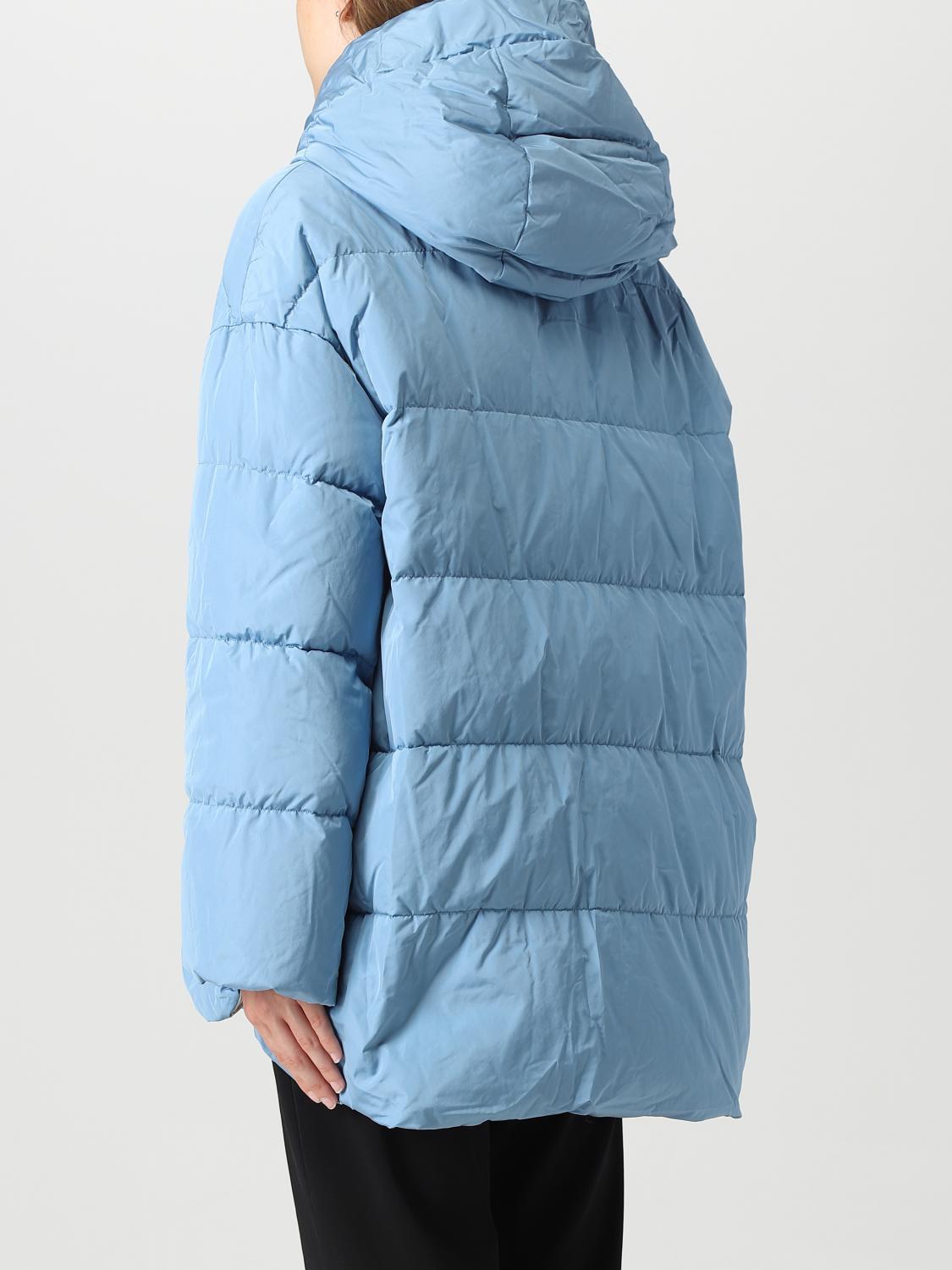 MAX MARA THE CUBE JACKET: Max Mara The Cube reversible down jacket in quilted nylon, Gnawed Blue - Img 2