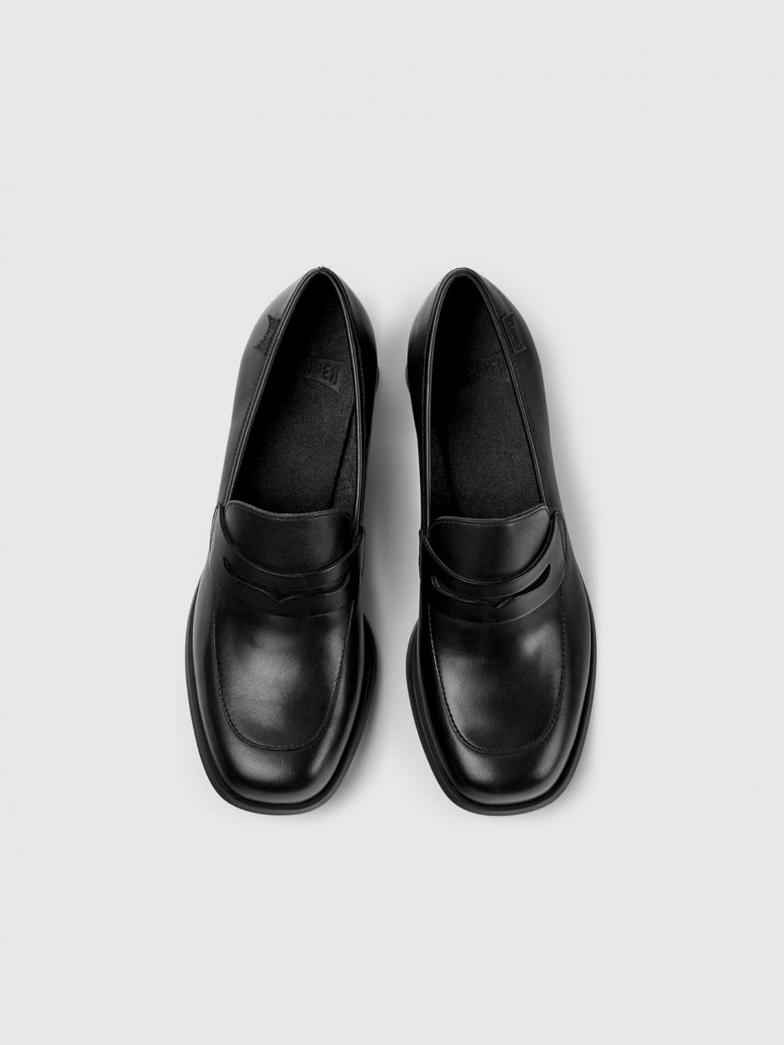 Camper K201417-001 36サイズ22.7cm Camper Kiara leather moccasins - Black | K201417-001 KIARA