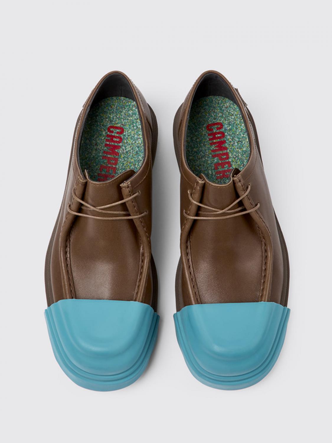 CAMPER SCARPE STRINGATE: Stringata Junction Camper in pelle, Marrone - Img 3