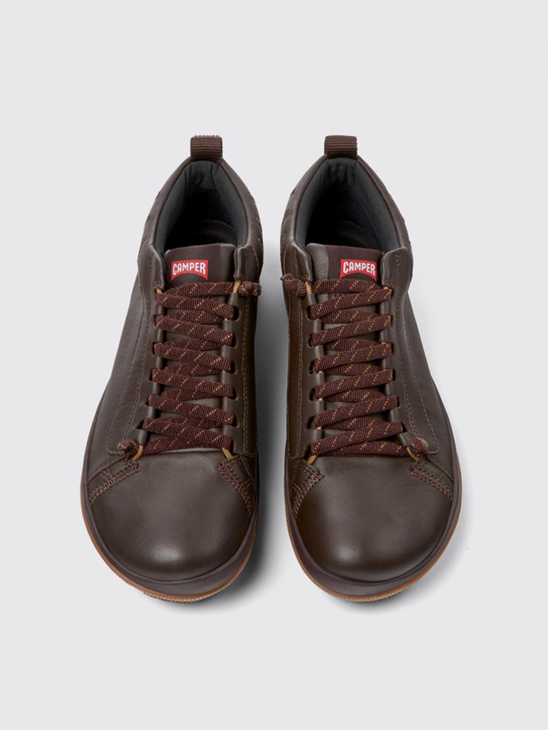 CAMPER SNEAKERS: Sneakers Peu Pista Gore-Tex Camper in pelle, Marrone - Img 3