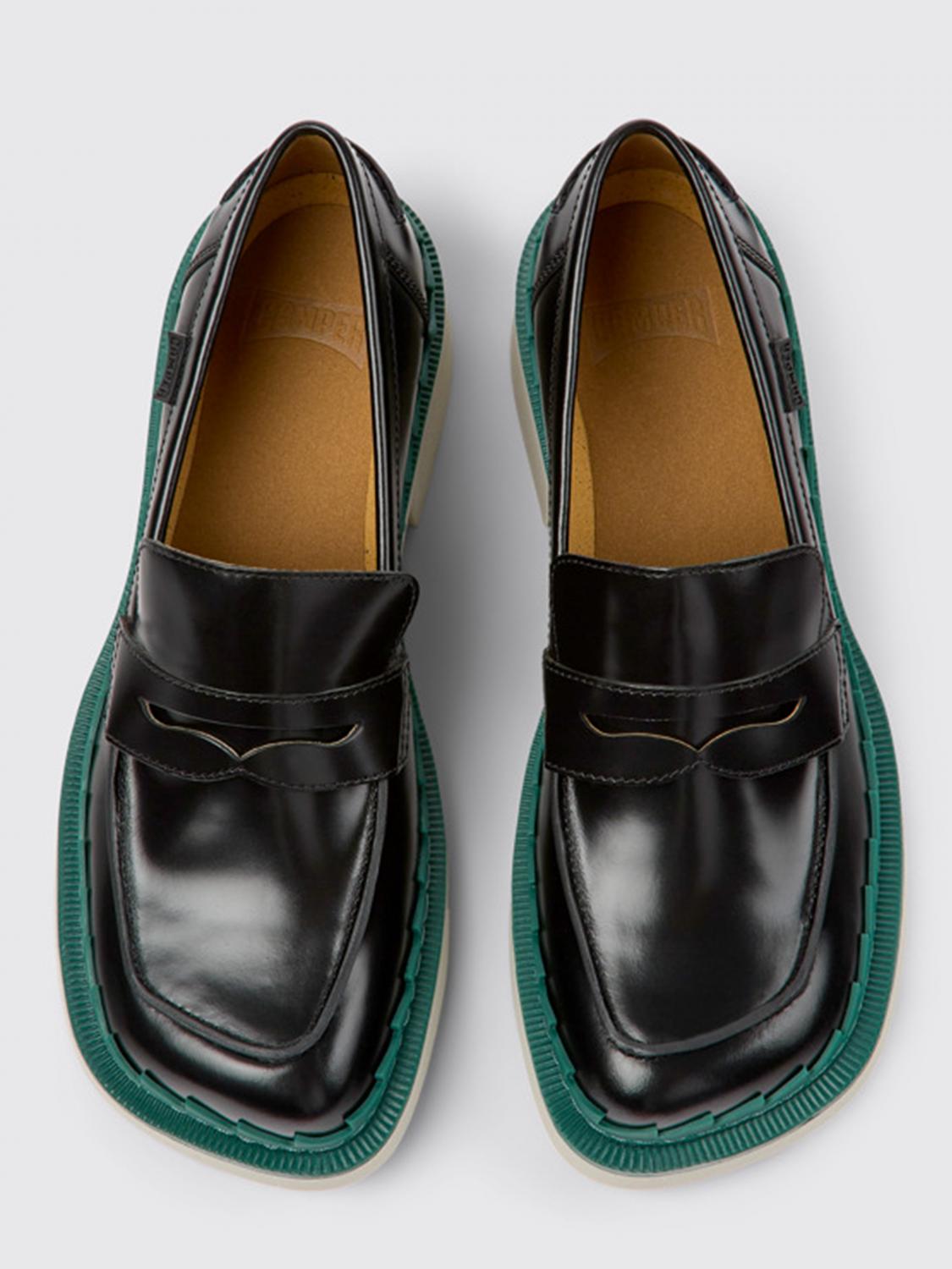 CAMPER: Taylor leather moccasins - Black | Camper loafers