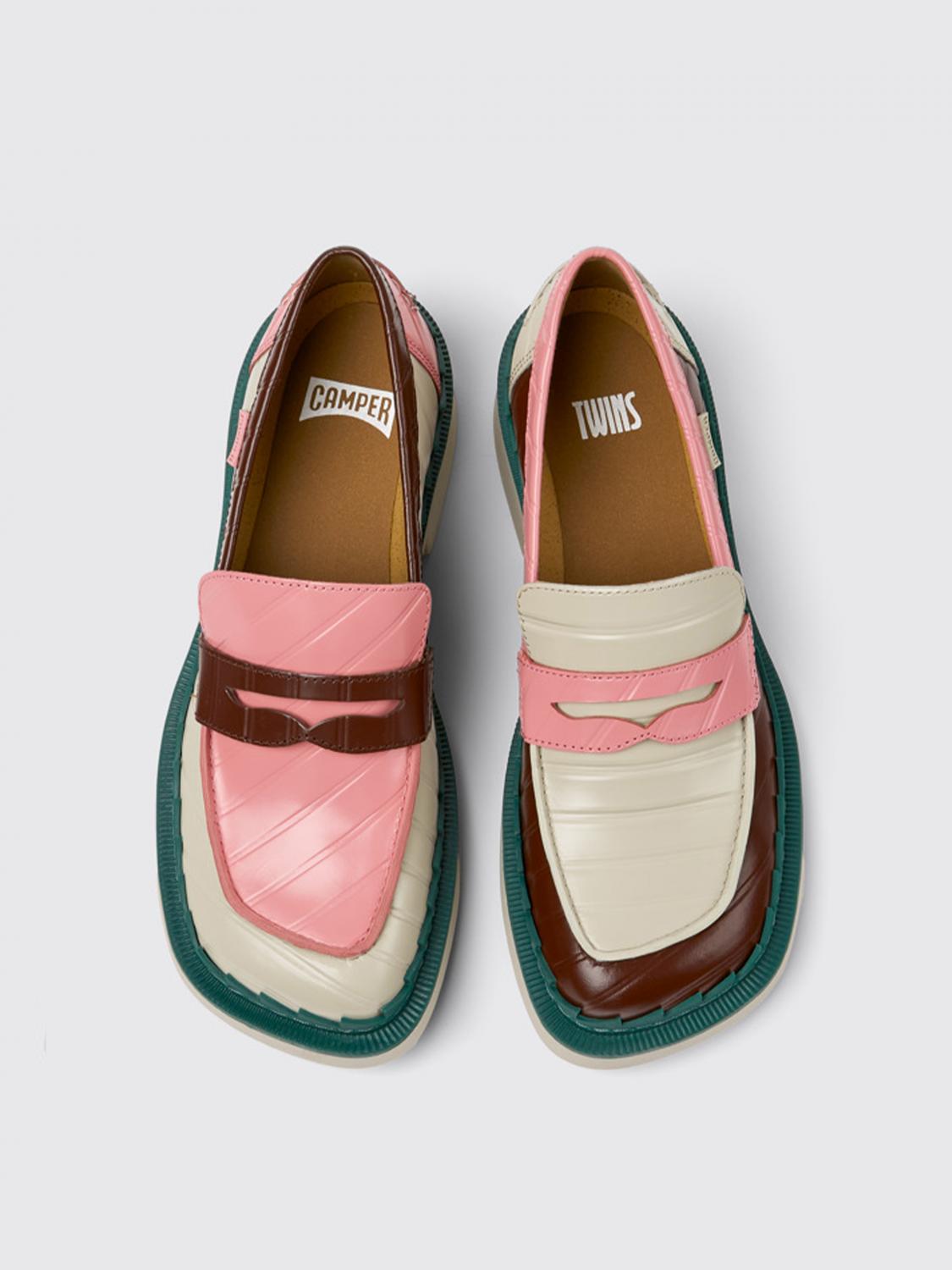 Camper Twins moccasins in multicolor leather - Multicolor