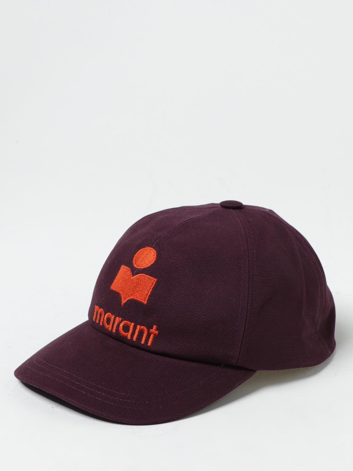 ISABEL MARANT CAPPELLO: Cappello Isabel Marant in cotone, Prugna - Img 1