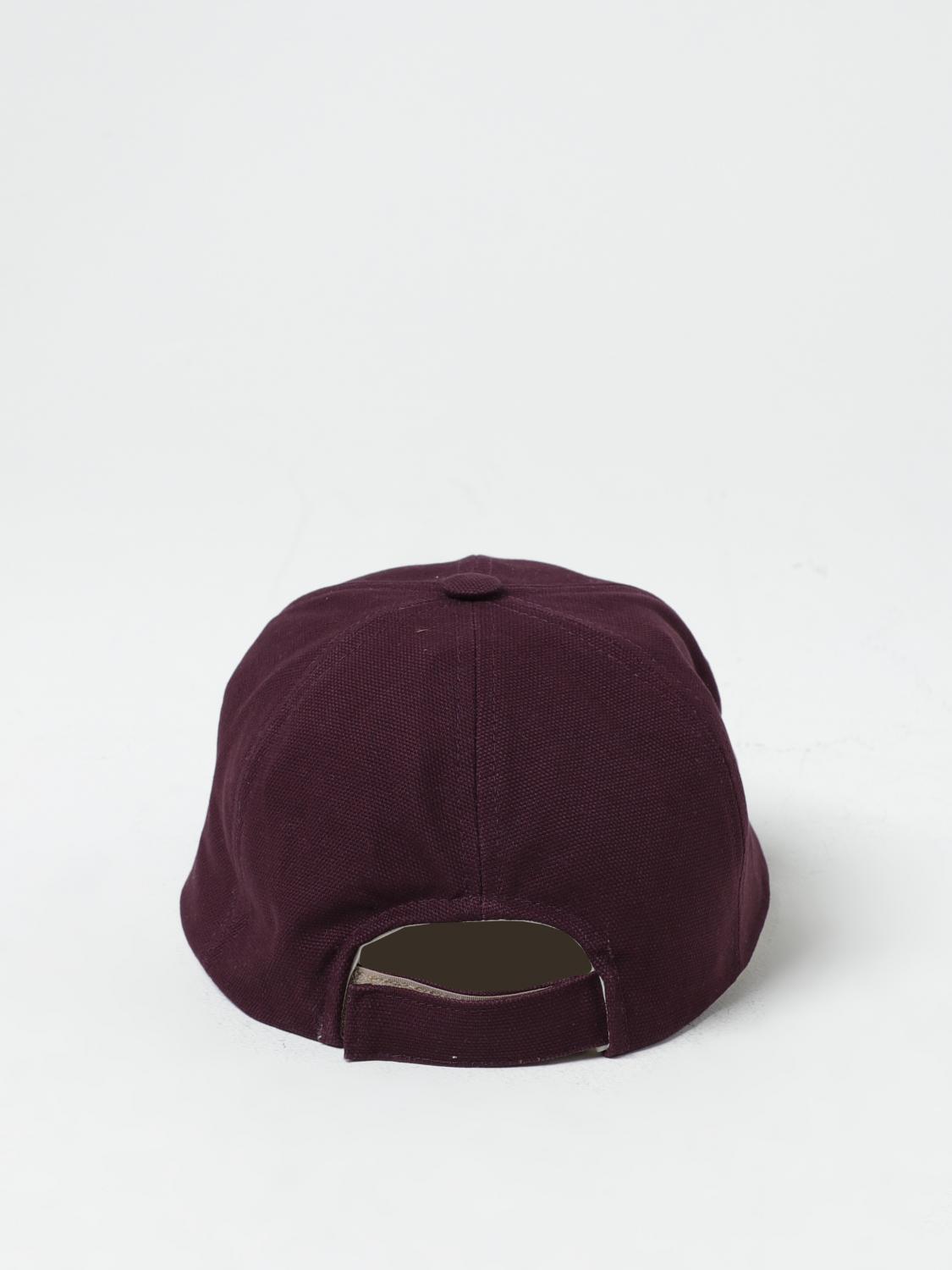 ISABEL MARANT CAPPELLO: Cappello Isabel Marant in cotone, Prugna - Img 3