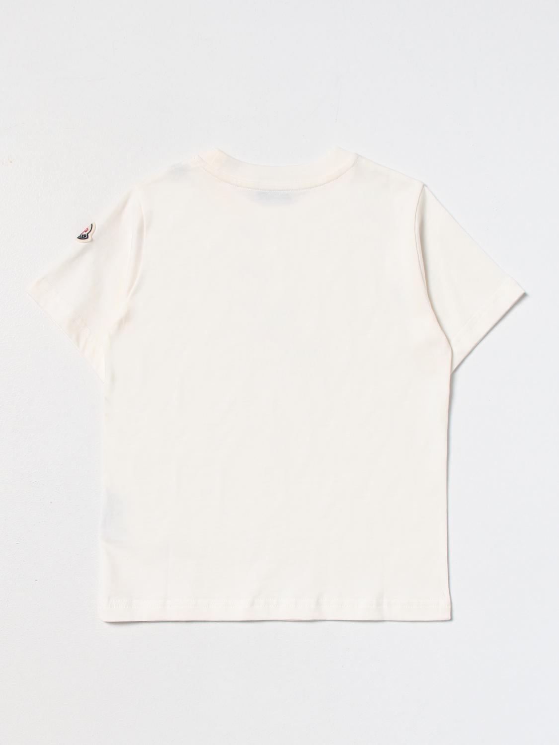 MONCLER T-SHIRT: T-shirt enfant Moncler, Crème - Img 2