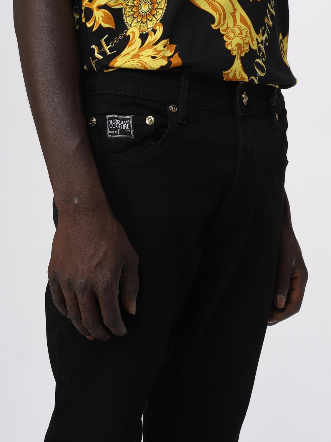 VERSACE JEANS COUTURE JEANS: Jeans hombre Versace Jeans Couture, Negro - Img 3