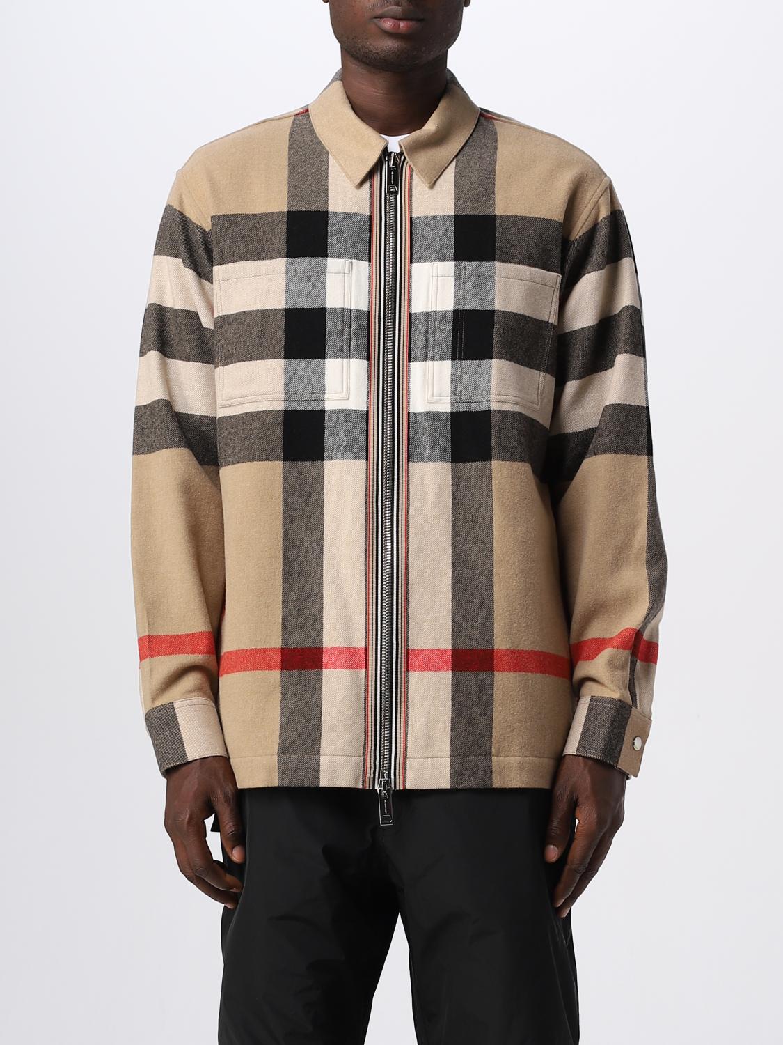 Burberry overshirt in wool and cotton with Exaggerated check