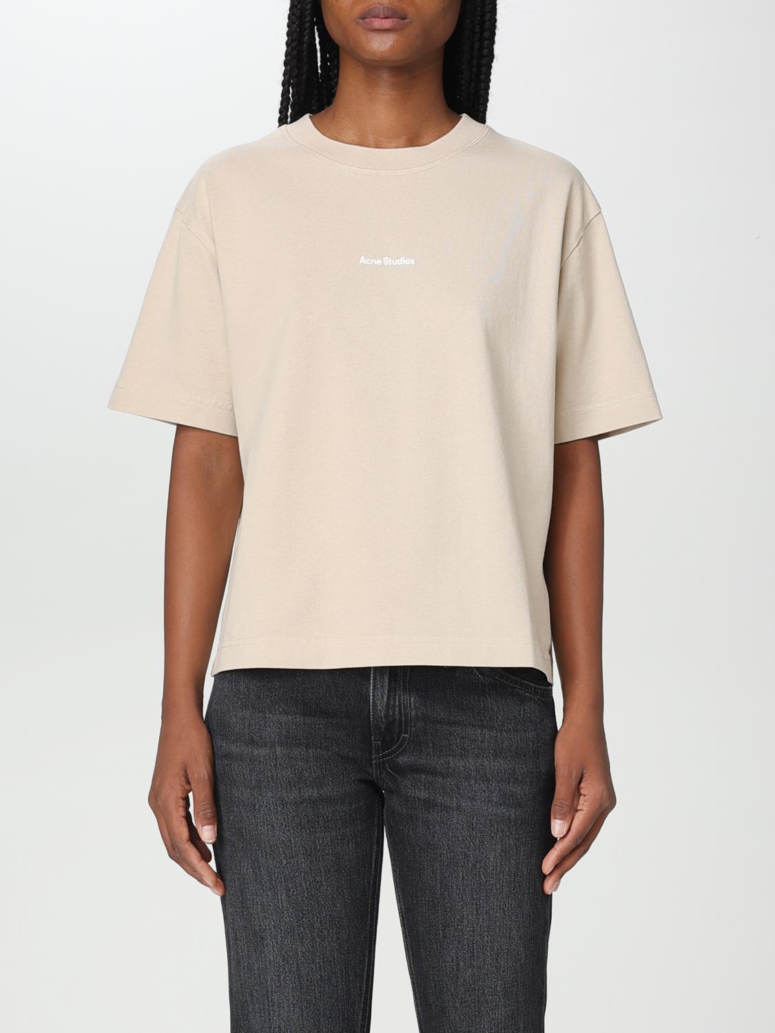 ACNE STUDIOS CAMISETA: Camiseta mujer Acne Studios, Champán - Img 1