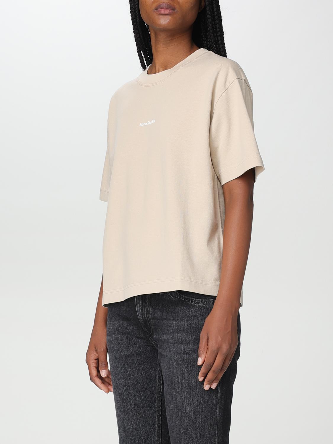 ACNE STUDIOS CAMISETA: Camiseta mujer Acne Studios, Champán - Img 4